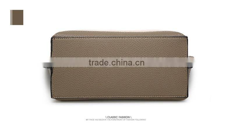 China Alibaba Designer Women Leather Handbag Contrast Shoulder Bag Fashion Style Top-Handle Female Casual Totes Bags