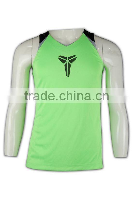 China manufactory high quality light green slim plain gym vests