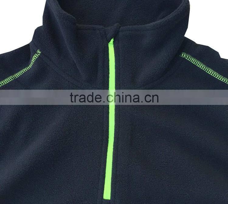 Custom mens outdoor coat blank light cheap sweat fleece jacket