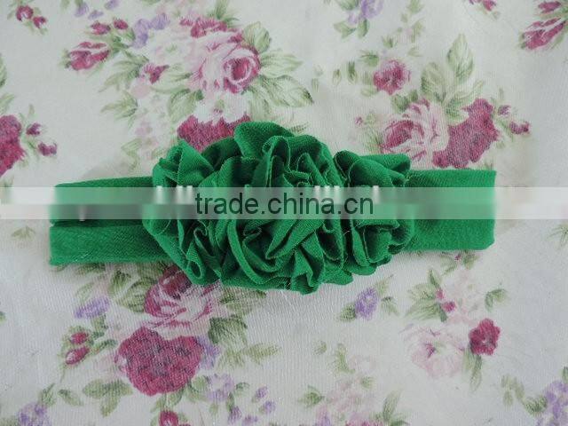 2016 Baby flower headbands wholesale infant cotton hair band Baby headwear flower hair elastic headbands for babies