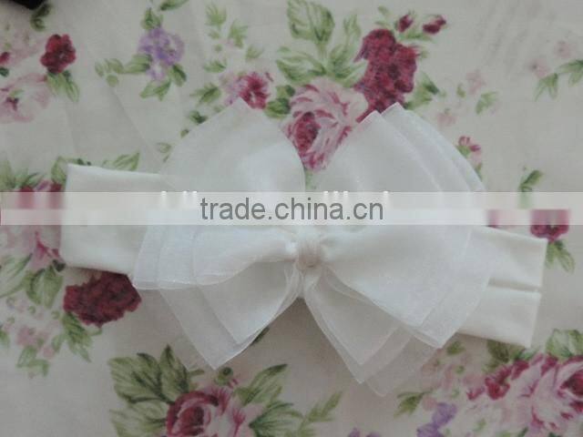 2017Lovely Style Princess Girls Hair Accessories Bowknot Elastic Headband Girls Many Colors Choice