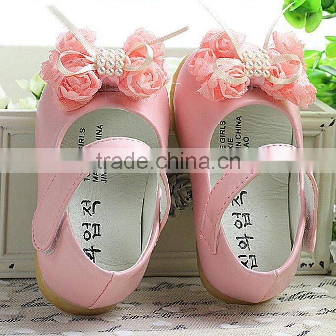 2016 Fall Baby Girl Shoes Wild Infant Shoes Bow Lace Sweet Kids First Walker Shoes For Children Wear Free Shipping KS40818-4