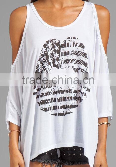 Open Shoulder Oversized Tank Top