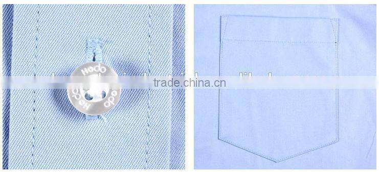 non iron men's shirt blue color shirt dress shirt