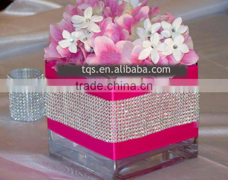 Diamond Wrap Ribbon 1.4INCHx10 YARDS-for Wedding Decorations/Party/Home Decor