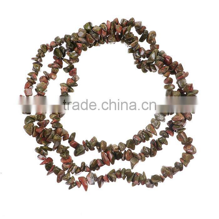 Unakite Gemstone Loose Beads Irregular Green