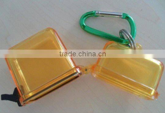 waterproof box with carabiner /Money waterproof containter