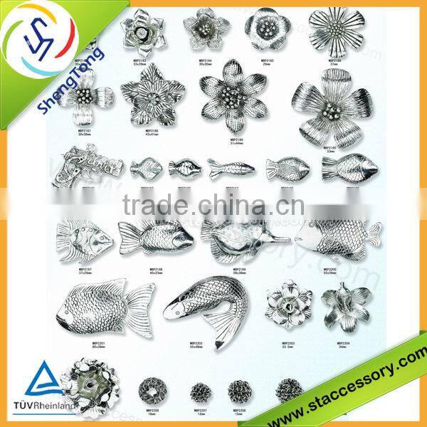 customized wholesale metal gallery beads