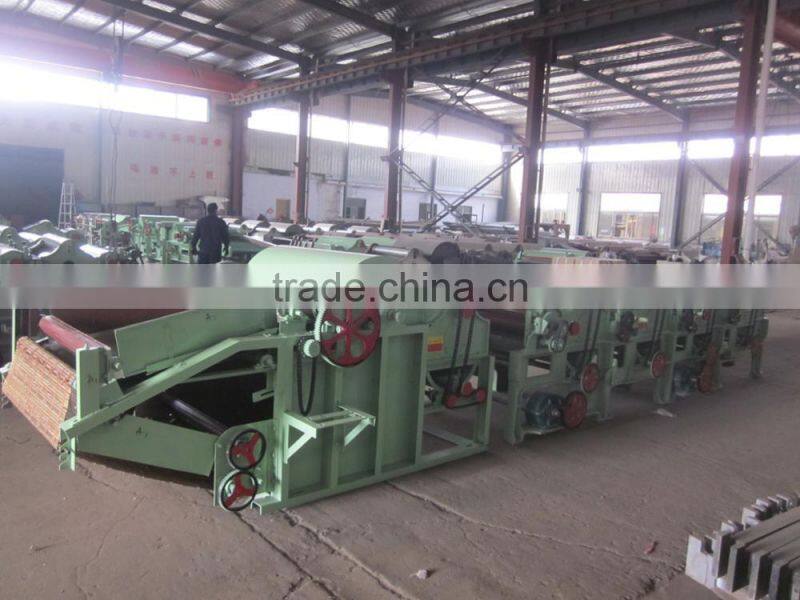 Waste clothes recycling machine/cotton textile fluffer machine