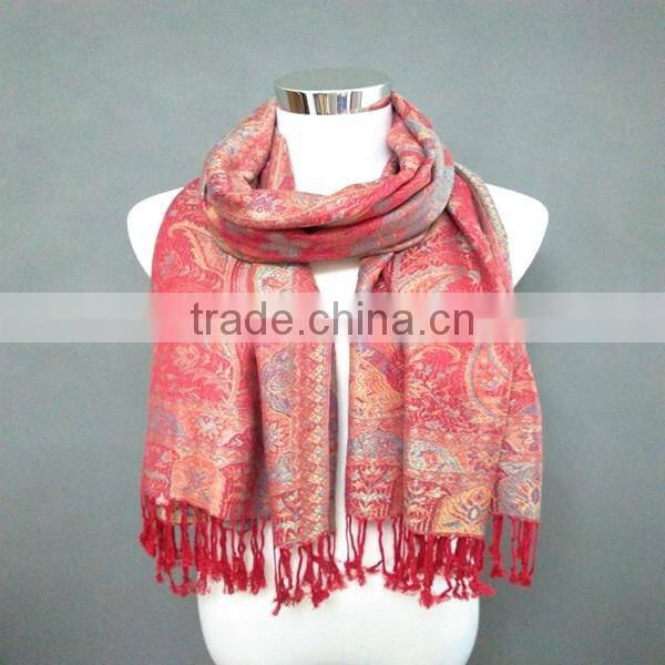 High quality winter classic style pashmina scarf paisley shawl