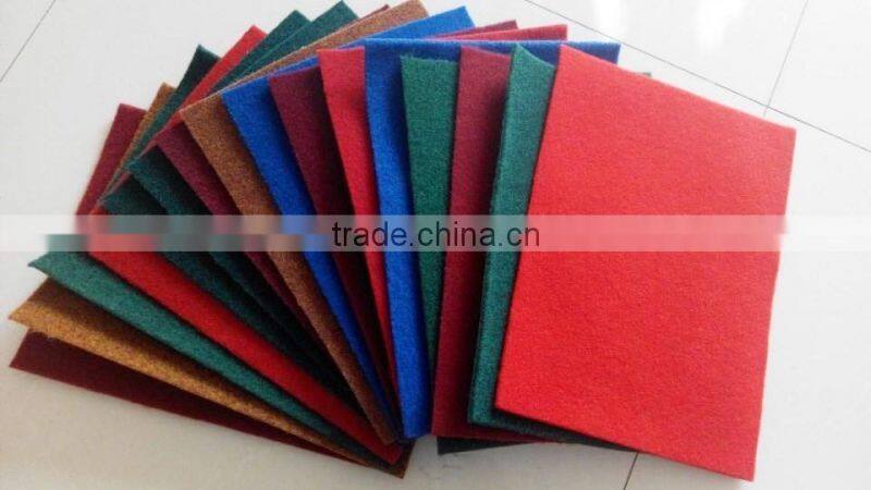 Film coated one-time used exhibition carpet Polyester needle punch roll carpet