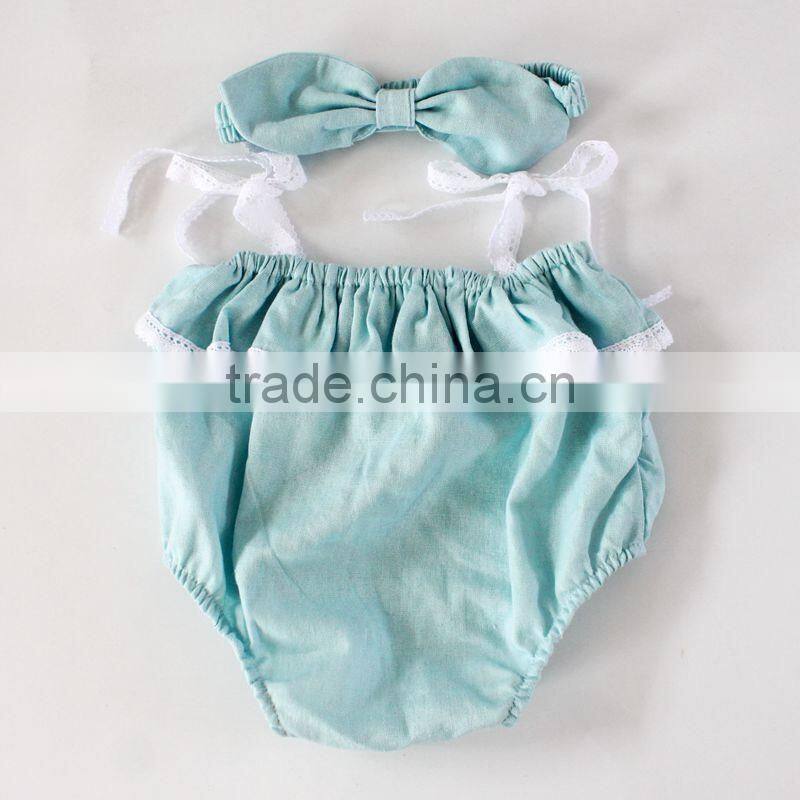 Off Shoulder Blank Romper Baby Newborn Linen Clothes M7061303