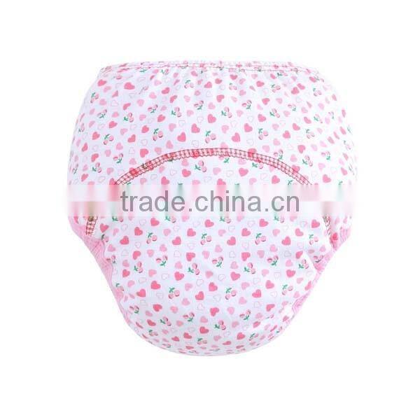 pretty flower printed style wholesale 100% cotton baby cloth diaper