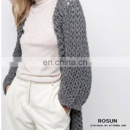 OEM/ODM sweater, knit cardigan sweater for women with long sleeve cardigan sweater 2015