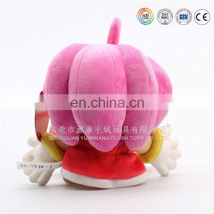 OEM cartoon pink doll big eyes cute cartoon doll toy
