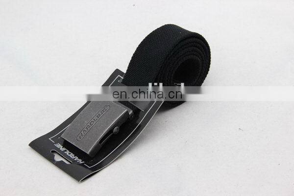 Canvas Belt With Metal Buckle Nickel-Free Belt Buckle