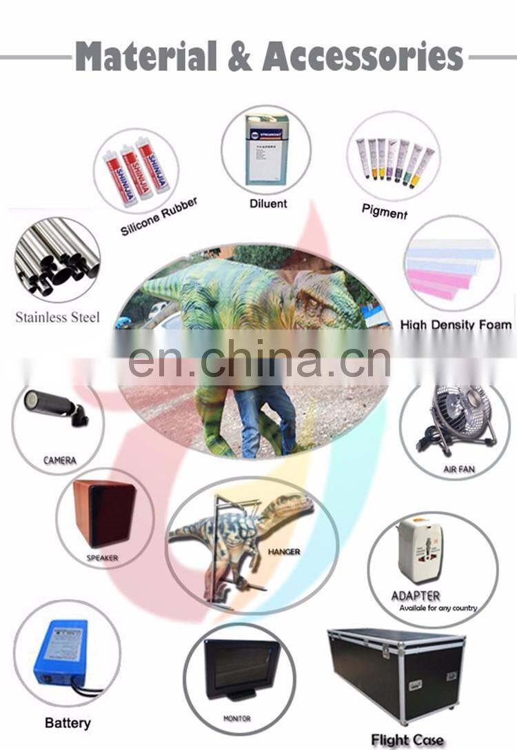 High quality vivid costume dinosaur for playground