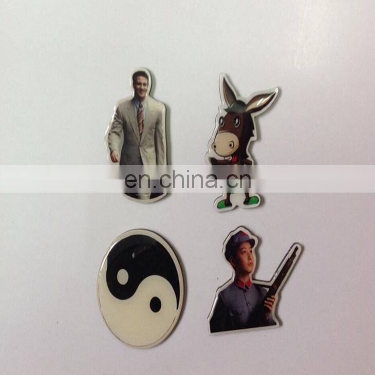 Promotional Cheap Home Decoration Use Custom Design Funny Clear Resin Epoxy Creative Fridge Magnet
