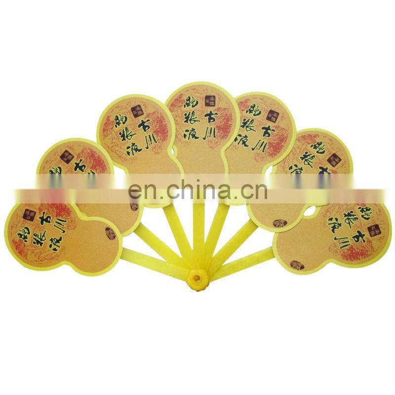 brands custom making plastic hand fan for advertisement gift