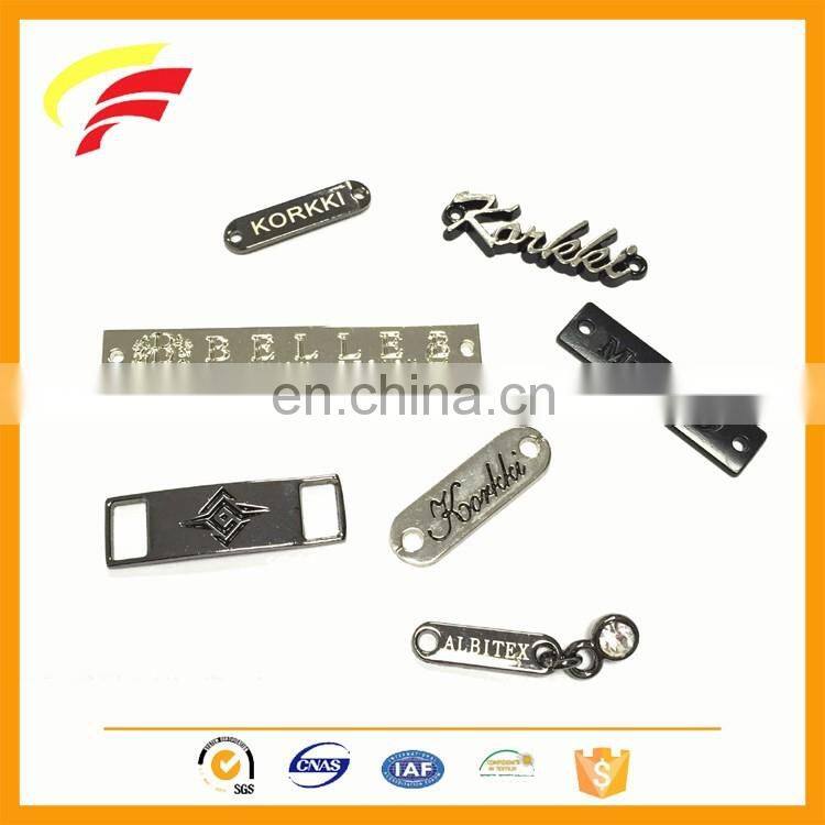 fashion zinc alloy label with custom logo for clothing F1245