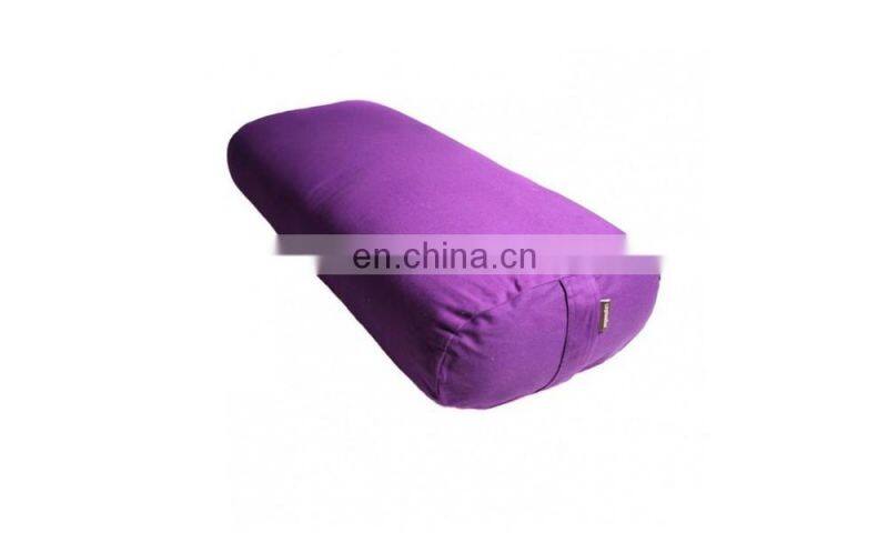wholesale custom PU batting 65*24*13cm organic cover rectangular yoga bolster