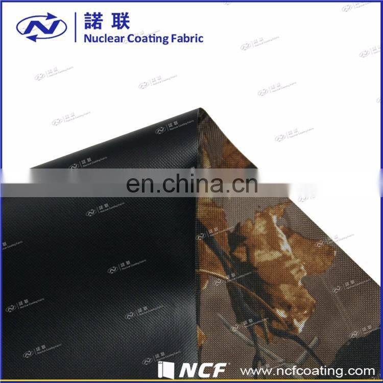 Waterproof plain printed pvc coated polyester fabric