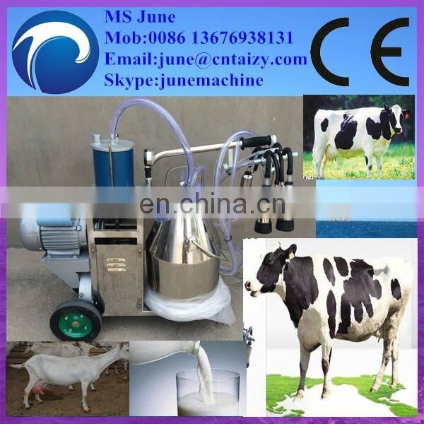 Single Twin Bucket Vacuum Pump Piston Milking Machine for Cow and Goat