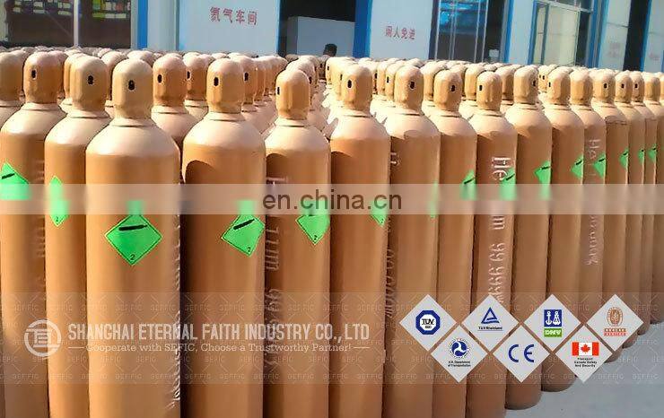 High Pressure 50L Seamless Steel Gas Cylinder Filling Helium Gas