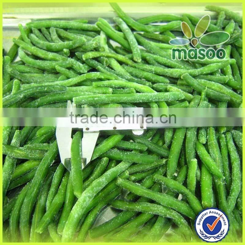 Frozen string green bean cut
