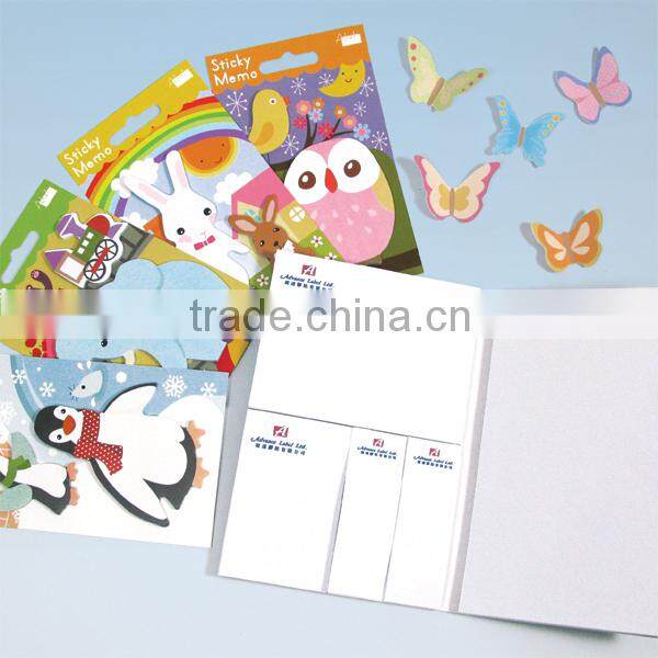 Promotional Gift Die cut shape Note set Notepad Sticky memo pad