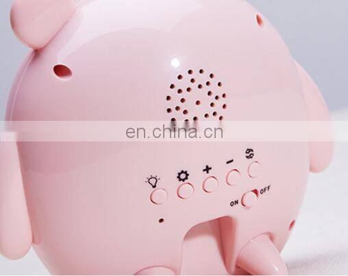 Hot sale portable speaker cute smart digital alarm LED clock for decoration