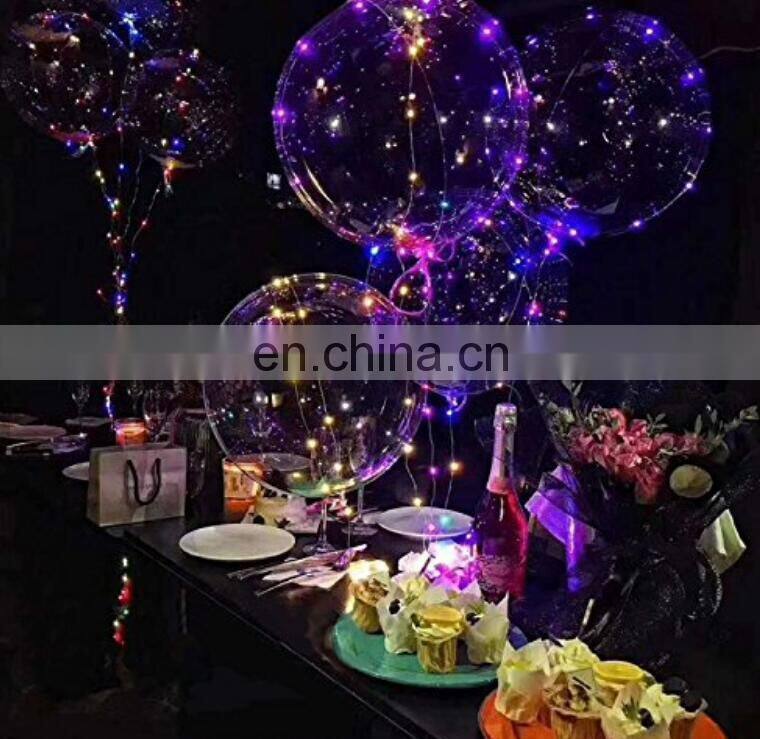 2019 Hot Sale New Products Clear Bobo Ball Colorful air Light String