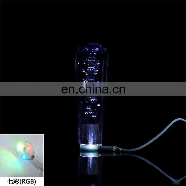 High quality automotive interior accessories acrylic diamond bubble style custom automatic shift knob