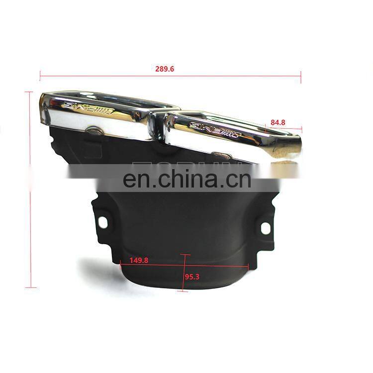 Manufactory 304 stainless steel exhaust pipe muffler tip for 16+ E63 AMG W213 amg style with bumper diffuser