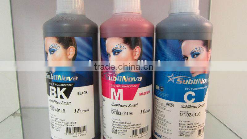 High quality! InkTec sublimation ink for heat transfer machine printing and cotton fabric