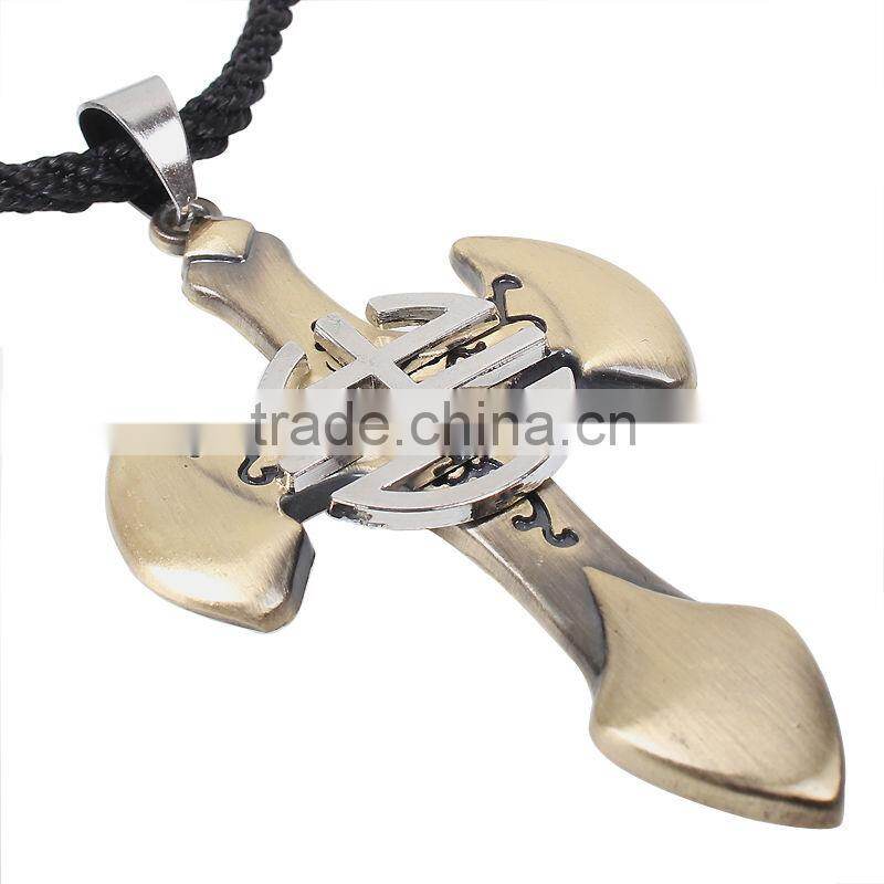 Fashion Titanium steel cross pendant