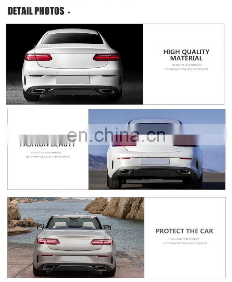 Carbon Fiber Rear Bumper Lip Diffuser for Mercedes Benz E Class C238 E200 E300 E500 Sport 2017-2018