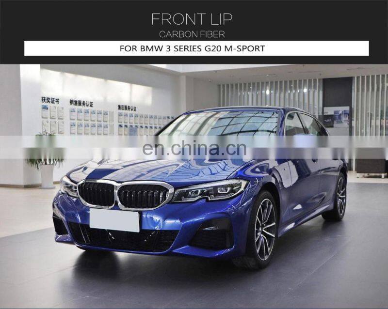 Carbon Fiber NEW 3 Series G20 Front Valance Lip for BMW G20 330i M340i Sedan 2019-2020