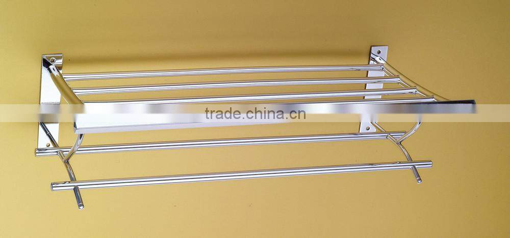 Wesda bathroom accessories high quality steel hotel outdoor towel rack & shelf.