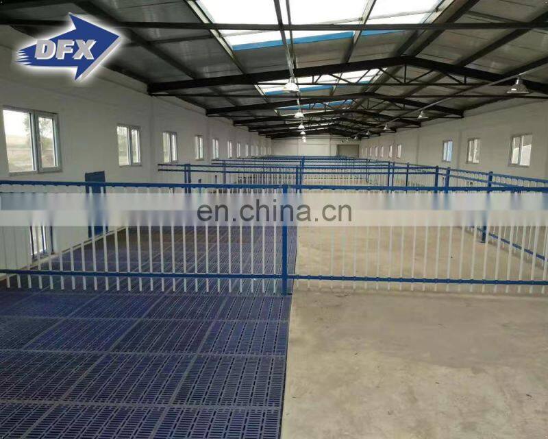 China well design prefabricated light steel structure feeder pig farming barn shed with equipments