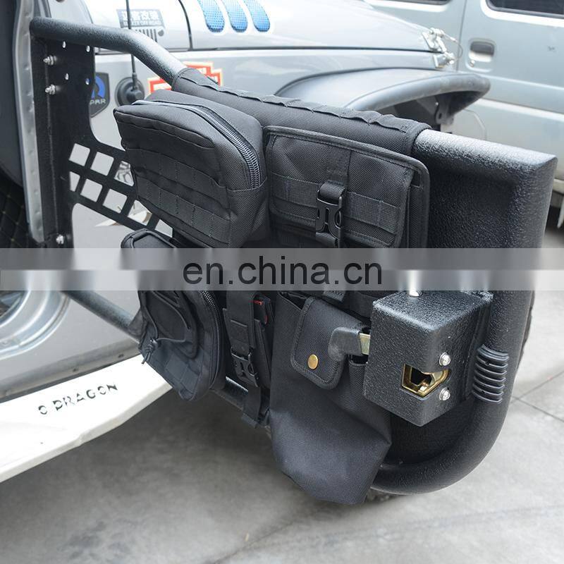 Auto Tubular Door canvas bag for Jeep wrangler JK parts 4x4 offroad half door bag from Maiker
