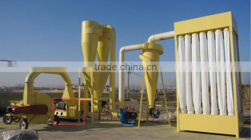 Wood Pallet Grinding Machine with Cyclone