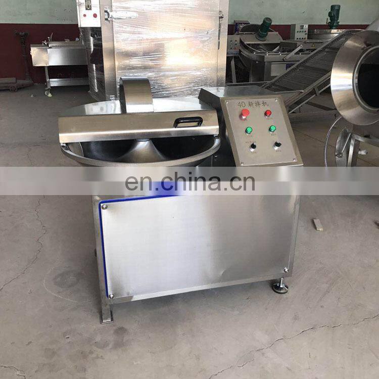 automatic bowl cutter stainless steel meat cutting and blending machine