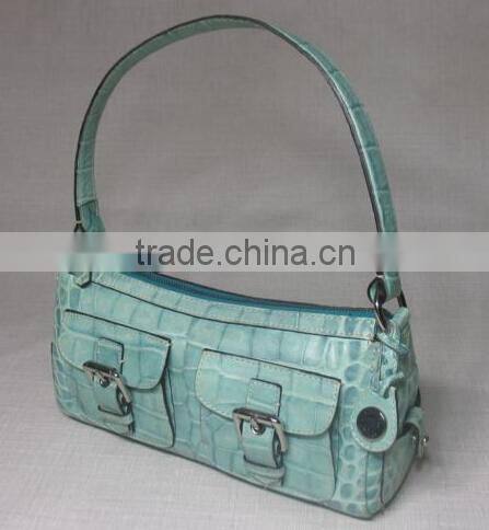 Smooth leather pocket fancy handbag