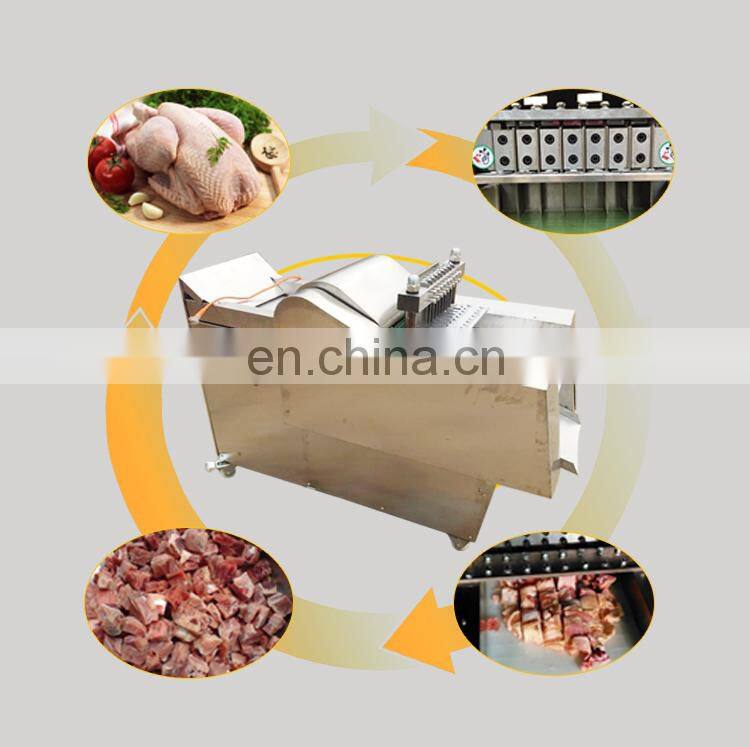 Customized frozen meat chicken cutting machine equipment