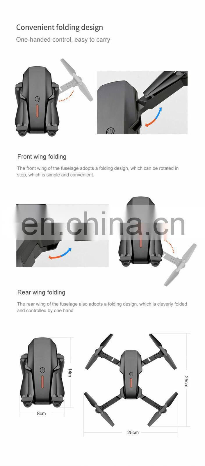 ls525 drone With Wide Angle HD 4K 1080P Dual Camera Don Height Hold Wifi RC Foldable Quadcopter Dron Gift Toy