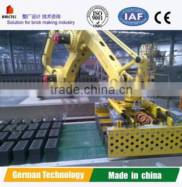 Automatic brick stacker machine in automatic clay brick manufacturing plant