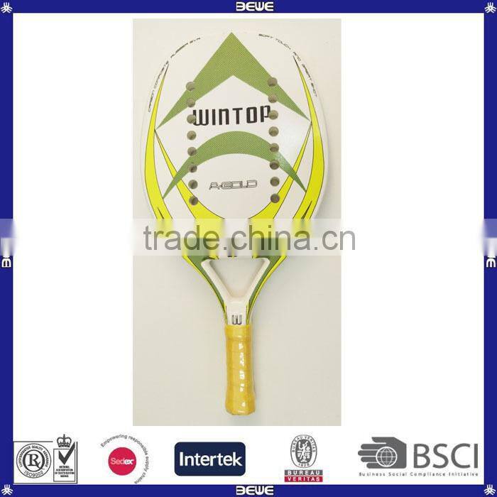 manufacturer hot sale high quality customized logo composite carbon beach tennis racket