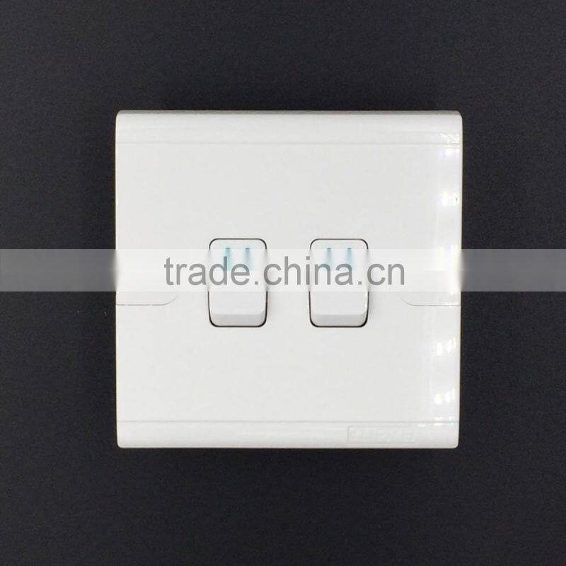 Free sample with CE two gang two way switch for Myanmar market
