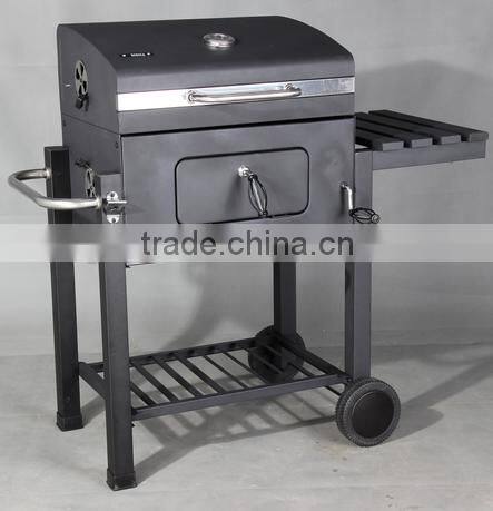 Oversize Big Adjustable Height Charcoal BBQ Grill Patio Barbecue Grill